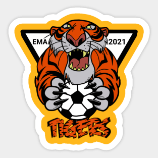 Tigers Soccer Sticker